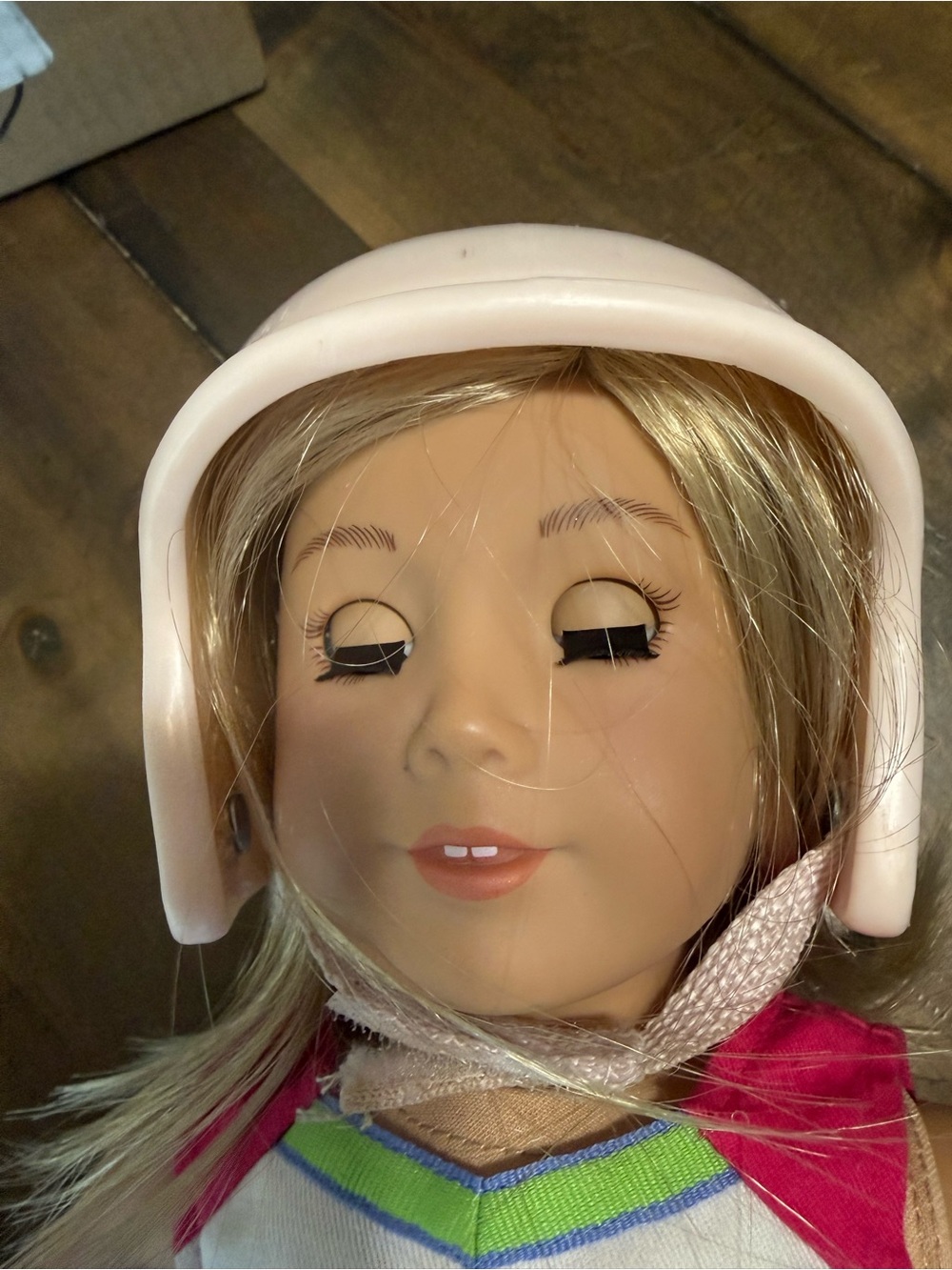 American Girl Doll Pink Protective Helmet – 18" Doll Accessory (Sporty/Riding)